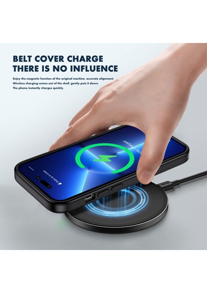 Iphone 14 Için Plus Cilt Touch Hissed Hissetilmiş Ka Telefon Kılıf Anti-Çizgi Tpu+Pc Kapak Black (Yurt Dışından) fırsatları