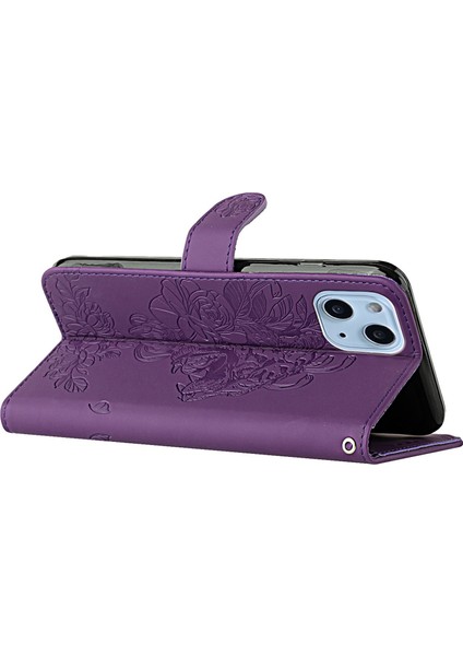 Iphone 14 Için Plus Baskı Tiger Head Pu Deri Kılıf Kılıfı Strap Strap Cüzdan Stili Stand Özellik Flip Kapak-Ilanı (Yurt Dışından) modelleri