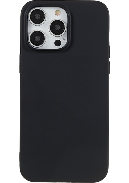Iphone 14 Pro Max Fingerprint Anti-Fingerprint Koruyucu Kılıf Anti-Çizgi Mat Esnek Tpu Kapak Black (Yurt Dışından)