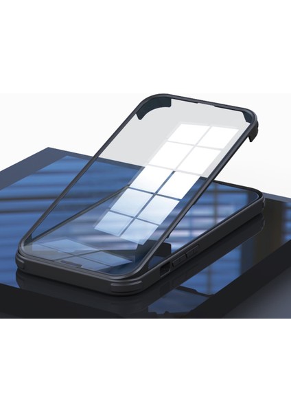 Iphone 14 Pro Max Çift Taraflı Koruma Temperli Cam+Tpu Telefon Koruyucu Kılıf Anti-Dalgalı Şok Geçirmez Kapak-Dark Mavi (Yurt Dışından) fiyatları