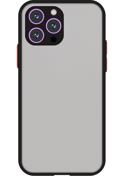 Iphone 14 Pro Maks Drop Koruma Cep Telefon Kılıfı Tpu+Plastik Telefon Kabuk Black Için Cilt Touch Hissed Telefon Kapağı (Yurt Dışından)