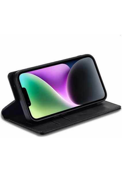 Iphone 14 Için Rfıd Için Rfıd Engelleme Pu Deri Telefon Kılıfı Cüzdan Stand Manyetik Oto Absorbed Folio Flip Cover-Black (Yurt Dışından) fiyatları