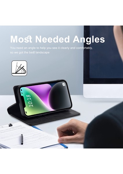 Iphone 14 Için Rfıd Için Rfıd Engelleme Pu Deri Telefon Kılıfı Cüzdan Stand Manyetik Oto Absorbed Folio Flip Cover-Black (Yurt Dışından) fırsatları