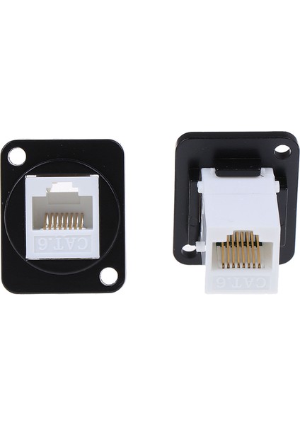 RJ45 Ağ Konektörü Metal Panel Soketi D Tipi Çinko Alaşımı Montaj Cat6 (Yurt Dışından)