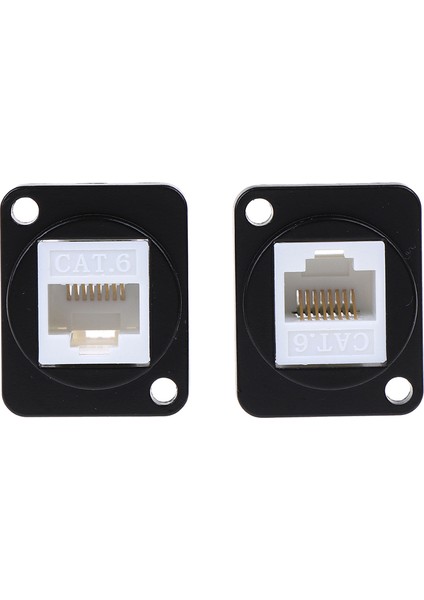 RJ45 Ağ Konektörü Metal Panel Soketi D Tipi Çinko Alaşımı Montaj Cat6 (Yurt Dışından) indirimleri