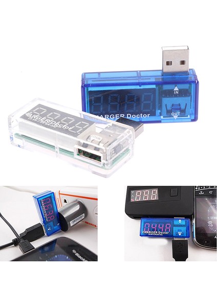 USB Mobil Güç Şarj Akımı Gerilim Test Cihazı Ölçer Mini USB Şarj Cihazı Test Cihazı Jing (Yurt Dışından) modelleri