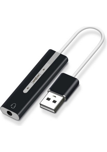 Adet USB 3,5 mm Stereo Jak Kulaklık Ses Adaptör Kablosu Harici Ses Kartı (Yurt Dışından) fiyatları