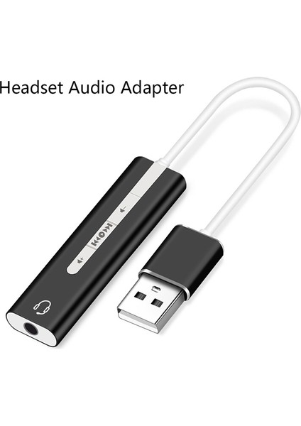 Adet USB 3,5 mm Stereo Jak Kulaklık Ses Adaptör Kablosu Harici Ses Kartı (Yurt Dışından) modelleri