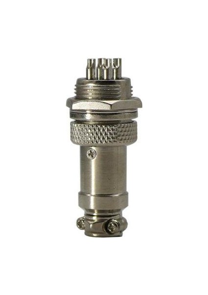 Pin Metal Erkek Dişi Panel Konektörü 16MM GX16-4 Gümüş Havacılık Fişi 10 Adet (Yurt Dışından)