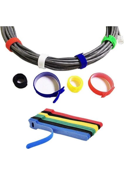 [20 Adet Yeniden Kullanılabilir Kablo Kabloları Düzenleyici] [çok Fonksiyonlu Naylon Kablo Askı Bağları] [kulaklık ve USB Şarj Kablosu Tel Sarıcı] (Yurt Dışından)