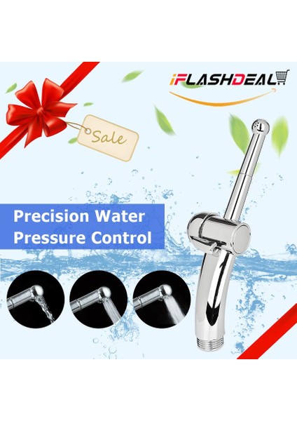 Iflashdeal Bide Spreyi Tuvalet Bide Püskürtücü El Ayarlanabilir Bide Püskürtücü Duş Temizleme Hijyenik Meme Banyo Su Spreyi (Yurt Dışından) fiyatları