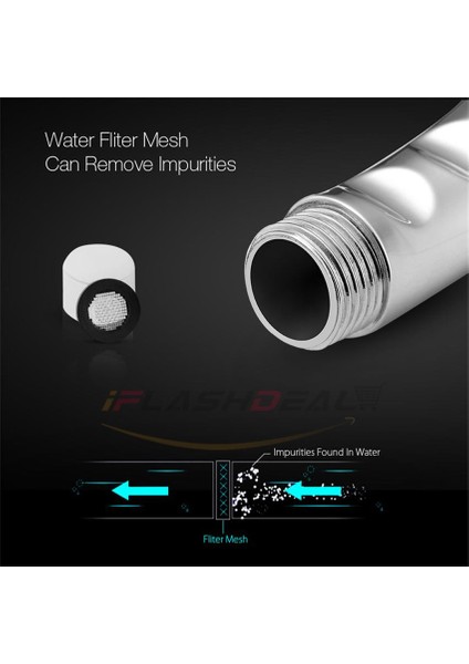 Iflashdeal Bide Spreyi Tuvalet Bide Püskürtücü El Ayarlanabilir Bide Püskürtücü Duş Temizleme Hijyenik Meme Banyo Su Spreyi (Yurt Dışından) indirimleri