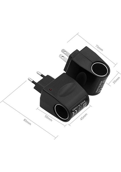 Evrensel Dönüşüm Fişi 220V Ac - 12V Dc Araç Güç Adaptörü Soket Dönüştürücü Fengshi (Yurt Dışından)