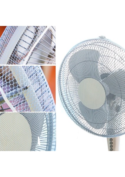 Betty Becky 【hazır Stok】 Yaz Yuvarlak Fan Güvenlik Örgü Ağları Kapak/ev Elektrikli Fan Koruması Çocuk Çocuk Parmak Koruyucu/fan Toz Geçirmez Koruma Örgü Kapak (Yurt Dışından)