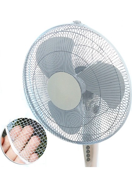 Betty Becky 【hazır Stok】 Yaz Yuvarlak Fan Güvenlik Örgü Ağları Kapak/ev Elektrikli Fan Koruması Çocuk Çocuk Parmak Koruyucu/fan Toz Geçirmez Koruma Örgü Kapak (Yurt Dışından)