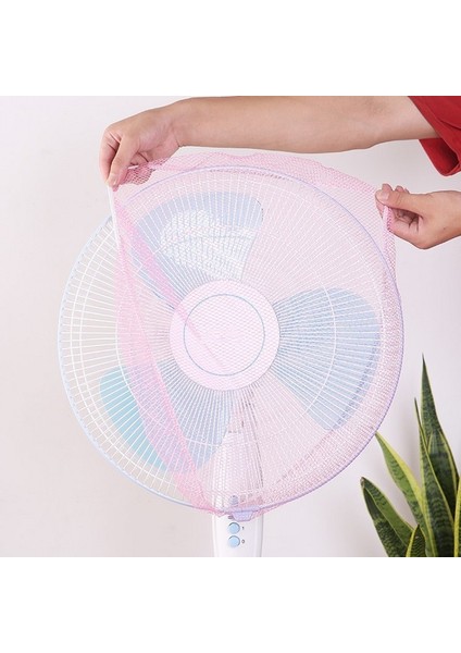 Betty Becky 【hazır Stok】 Yaz Yuvarlak Fan Güvenlik Örgü Ağları Kapak/ev Elektrikli Fan Koruması Çocuk Çocuk Parmak Koruyucu/fan Toz Geçirmez Koruma Örgü Kapak (Yurt Dışından)