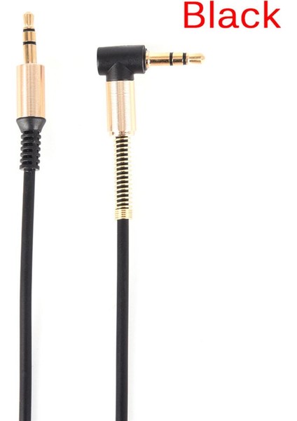 3.5mm Jak Kablosu Stereo Ses Kablosu Erkek - Erkek 90 Derece Sağ Açı Aux Kablosu (Yurt Dışından)