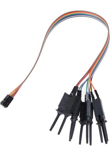 10 Adet 300MM Test Kanca Klip Mantık Analizörü Kablo Tutucu Probu Test Kelepçesi Karşılaşma (Yurt Dışından)