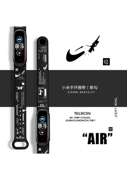 Moda Kaws Baskı Kayışı Xiaomi Mi Band 6 5 4 3 Bileklik Silikon Bant Yedek Kayış Xiaomi Miband 5 Band Aksesuarları (Yurt Dışından)