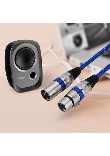 Pin Xlr Mikrofon Kablosu Erkek - Dişi Dengeli Yama Kurşun Mikrofon 1M-20M (Yurt Dışından)