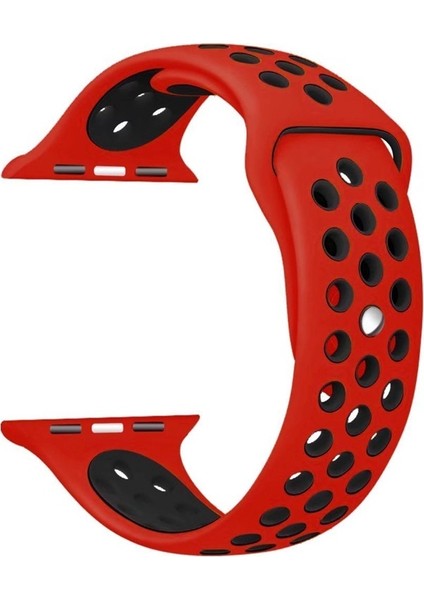 Orijinal Nefes Alabilen Saat Kayışı Iwatch Serisi 7 6 Se 5 4 3 2 1 Apple Watch Için Silikon Watch Band 38MM 40MM 41MM 42MM 44MM 45MM Spor Akıllı Saat Bilezik Bileklik (Yurt Dışından)