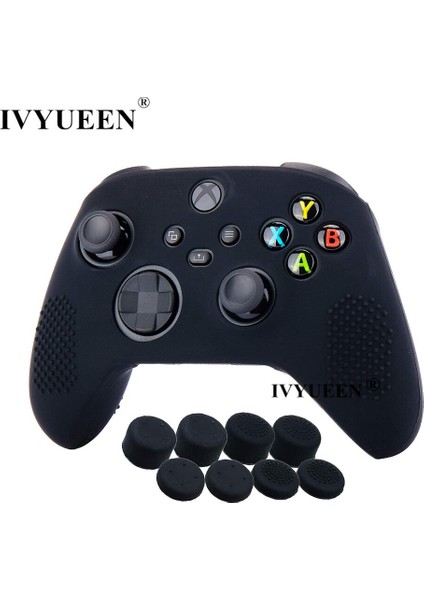 Xbox Serisi Xs Denetleyici Silikon Jel Kaymaz Koruyucu Kılıf Joystick Sapları ile Analog Başparmak Çubuk Kapakları (Yurt Dışından)