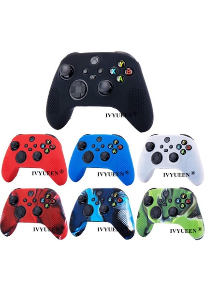 Xbox Serisi Xs Denetleyici Silikon Jel Kaymaz Koruyucu Kılıf Joystick Sapları ile Analog Başparmak Çubuk Kapakları (Yurt Dışından)