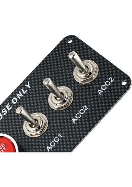 12V Araba Kontak Anahtarı Motor Çalıştırma Düğmesi 3 Geçiş Yarış Paneli (Yurt Dışından)