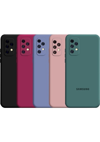 Muhafaza Resmi Orijinal Silikon Tam Koruma Yumuşak Kamera Koruma Kılıfı Samsung Galaxy A12 A32 A52 A72 5g A71 A51 A31 A21S 4g Kapak (Yurt Dışından) modelleri