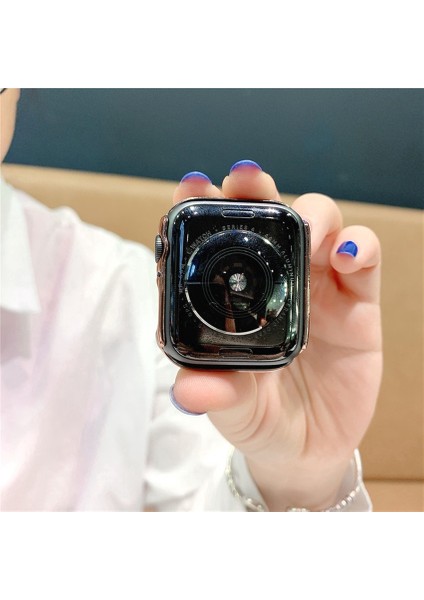 Çift Sıralı Elmas Izle Kılıfı Apple Watch Kılıfı 38MM 42MM 40MM 44MM Bant Pc Iwatch Serisi Se 6 5 4 3 2 1 (Yurt Dışından) indirimleri
