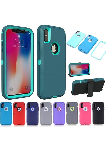 Sıcak Satış Zırhlı Telefon Kılıfı iPhone x Xs Max Xr 7 8 6 6s Artı Kılıf iPhone 11 Pro Max Hibrit Pc Tpu Darbeye Dayanıklı Arka Kapak (Yurt Dışından) modelleri