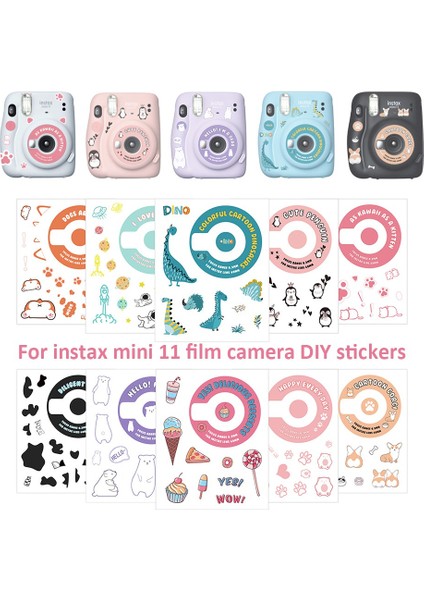 Fujifilm Instax Mini 11 Film Kamera Dekoratif Vücut Yaratıcılık Kendi Başına Yap Çıkartma (Yurt Dışından) fiyatları