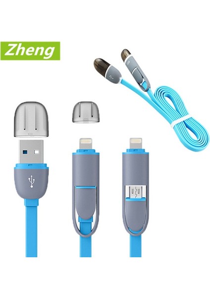 Ios Android Için Uyumlu 2'si 1 Arada Cep Telefonu Cahrge Mikro USB Kablosu (Yurt Dışından) fiyatları