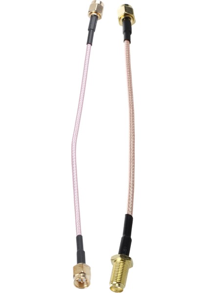 Adet Sma Erkek Sma Dişi Koaksiyel Pigtail Kablo 15 cm ve 1 Adet 6.5 Inç Uzunluk Sma Erkek Sma Erkek Konnektör Pigtail Kablo (Yurt Dışından)