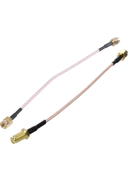 Adet Sma Erkek Sma Dişi Koaksiyel Pigtail Kablo 15 cm ve 1 Adet 6.5 Inç Uzunluk Sma Erkek Sma Erkek Konnektör Pigtail Kablo (Yurt Dışından)