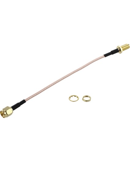 Adet Sma Erkek Sma Dişi Koaksiyel Pigtail Kablo 15 cm ve 1 Adet 6.5 Inç Uzunluk Sma Erkek Sma Erkek Konnektör Pigtail Kablo (Yurt Dışından)