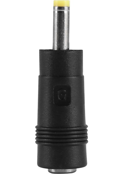 Sarı Uç 4.0x1.7 mm Erkek Fiş - 5.5x2.1mm Dişi Jack Dc Konnektör Siyah (Yurt Dışından)