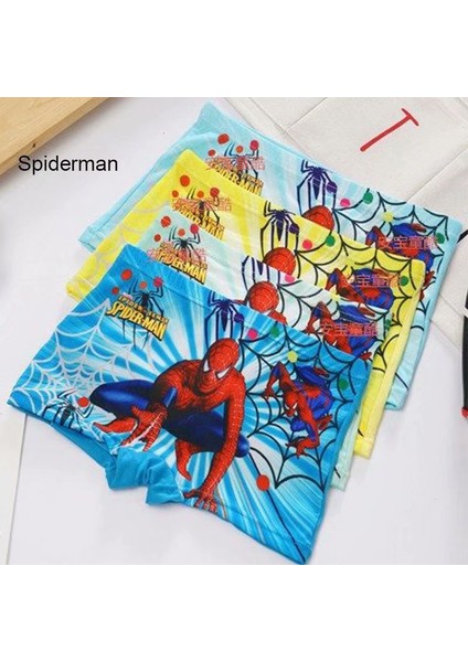 4'lü Paket 1-7 Yaş Çocuk Erkek Örümcek Adam Altman Karikatür Iç Giyim Boxer 4 In 1 (Stokta Hazır) (Yurt Dışından) fiyatları