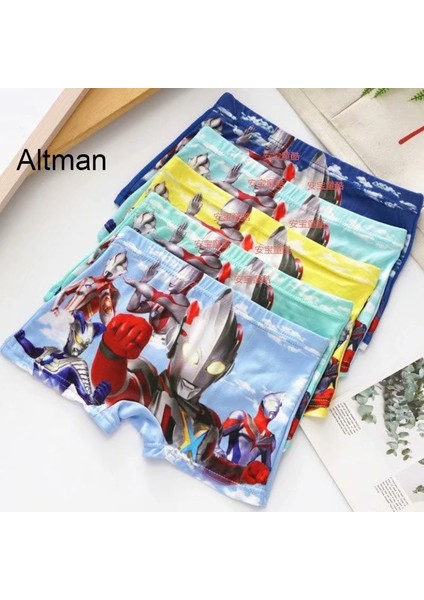 4'lü Paket 1-7 Yaş Çocuk Erkek Örümcek Adam Altman Karikatür Iç Giyim Boxer 4 In 1 (Stokta Hazır) (Yurt Dışından) modelleri