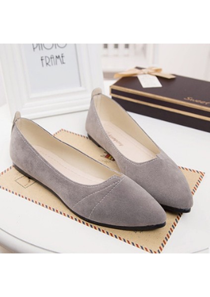 Koreli Kadın Düz Ayakkabı Günlük Moda Loafer'lar Bebek Ayakkabıları (Yurt Dışından) modelleri