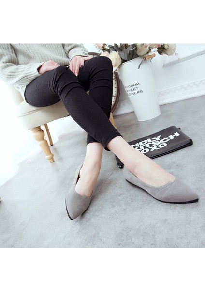 Koreli Kadın Düz Ayakkabı Günlük Moda Loafer'lar Bebek Ayakkabıları (Yurt Dışından) indirimleri