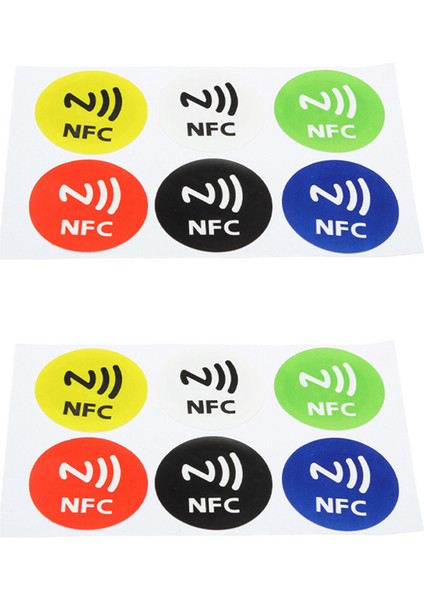 Namuny 12 Adet Su Geçirmez Nfc Akıllı Etiket Çıkartmaları Samsung S3 S4 Için Rfid Etiketi Yapışkanlı Etiket (Yurt Dışından)
