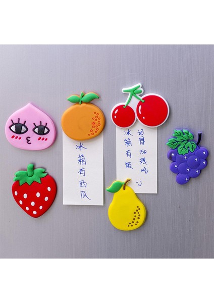 Kawaii Meyve Mıknatısı Buzdolabı Çıkartmaları Mini Manyetik Toka Yaratıcı Dekorasyon (Yurt Dışından)