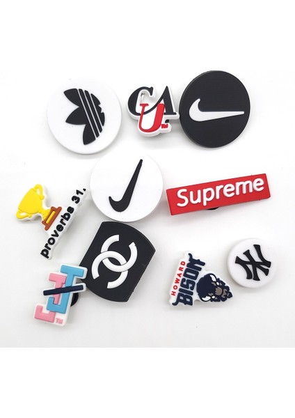 Moda Logosu Pvc Ayakkabı Takılar Jibbitz Popüler Tüm Maç Ayakkabı Dekorasyon Fit Crors Sandalet Unisex Hediyeler (Yurt Dışından)