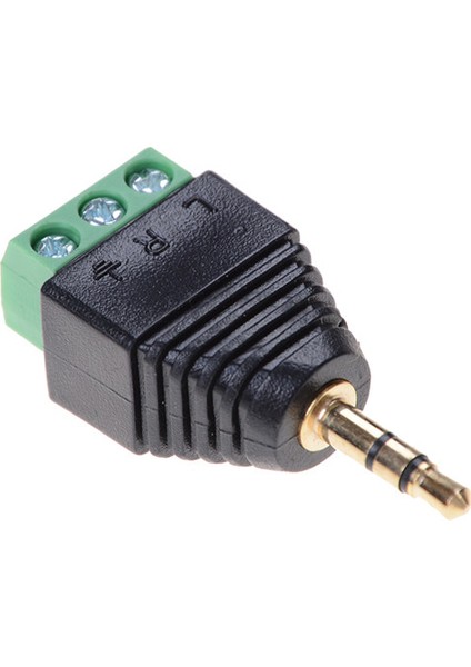 3.5mm Stereo Telefon Ses Erkek Fiş Konnektörü Adaptörü Terminal Çift Kanalına (Yurt Dışından) fırsatları