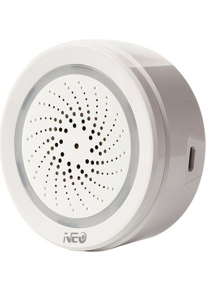 Ersono Sıcaklık Nem Alarm Sensörü Wifi Siren Tuya Akıllı Yaşam Uygulaması Echo Alexa Google Ev Ifttt ile Çalışmak (Yurt Dışından)