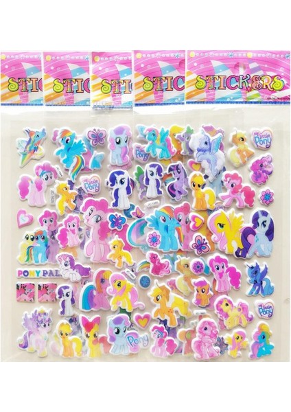 Hazır Stok My Little Pony 3D Çıkartmalar Pvc Yapıştırılmış Etiket Kız Oyuncakları Hediye (Yurt Dışından)