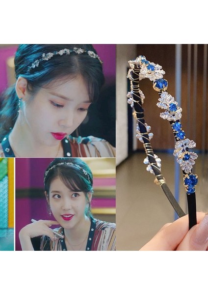 Fransız Rhinestone Kristal Kafa Bandı Moda Gelişmiş Saç Bandı (Yurt Dışından) indirimleri