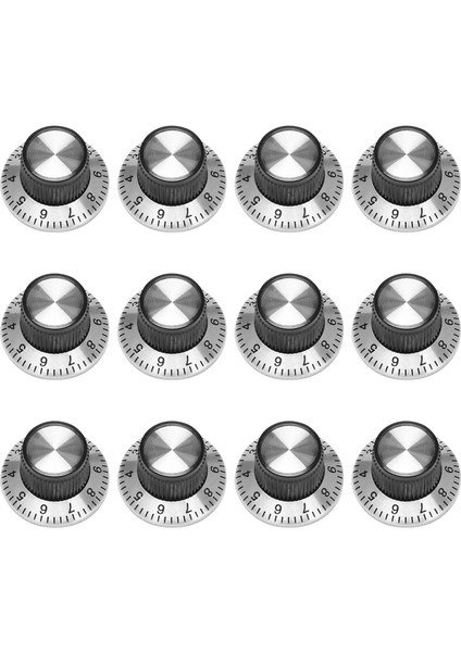 6mm Şaft Topuzu Için 0-9 Döner Tablalı 12 x Potansiyometre Pot Metal Topuzu (Yurt Dışından) modelleri