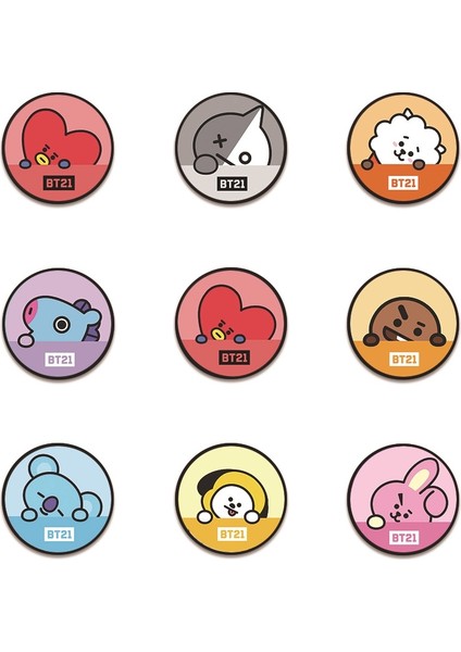 Hazır Stok K-Pop Bts BT21 Cep Telefonu Braketi Parmak Yüzük Standı Kavrama Tutucu (Yurt Dışından) modelleri